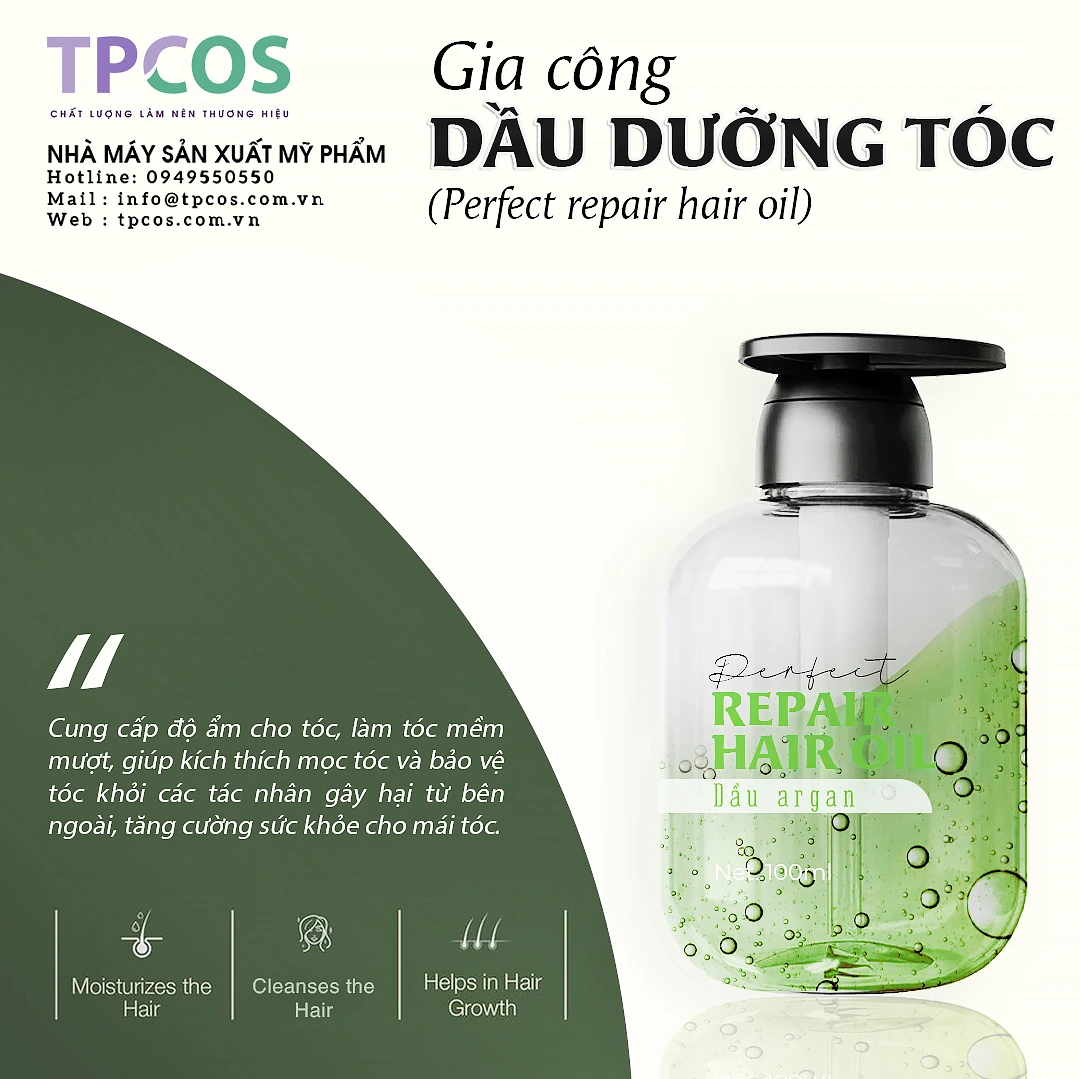 GIA CÔNG DẦU DƯỠNG TÓC